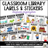 Classroom Library Labels + Stickers (Editable)