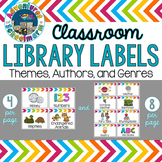 Classroom Library Labels {Topics, Themes, Genres, Authors,