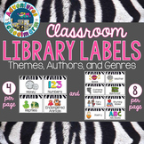 Classroom Library Labels Topics and Themes