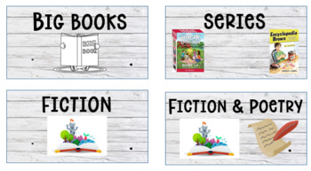 Preview of Classroom Library Labels by Genre