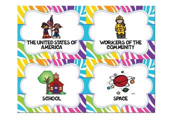 Preview of Classroom Library Labels by Topic