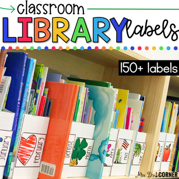 Preview of Classroom Library Labels (with Book Sticker Labels)