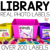 Classroom Library Labels with Real Pictures