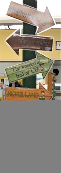 Preview of Classroom/Library "Lands of Learning" directional signs