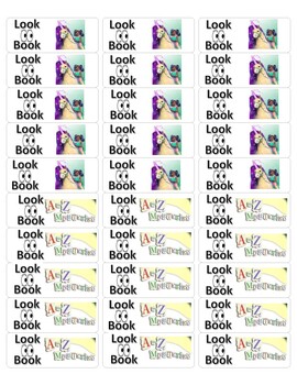 Preview of Classroom Library Look Book Labels - A to Z Mysteries and Unicorn Academy