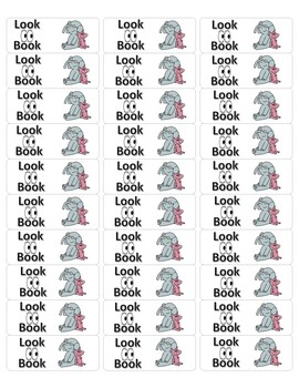 Preview of Classroom Library Look Book Labels - Elephant and Piggie