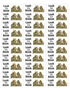 Preview of Classroom Library Look Book Labels - Frog and Toad