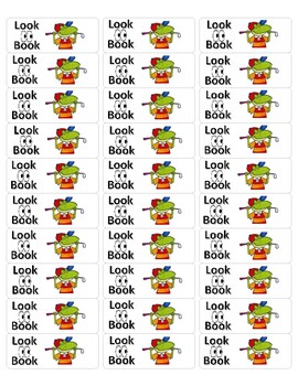 Preview of Classroom Library Look Book Labels - Froggy