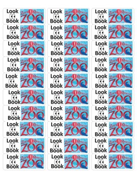 Preview of Classroom Library Look Book Labels - Zoe's Rescue Zoo