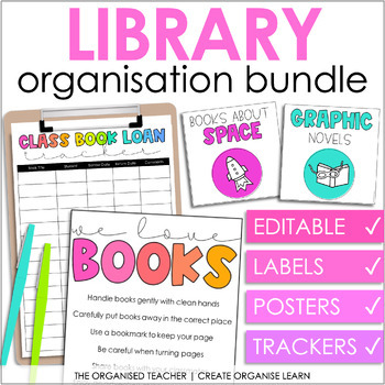 Preview of Classroom Library Organization, Resources & Decor Bundle