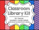 Classroom Library Organization Kit {Chevron}