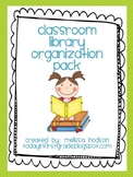 Classroom Library Organization Pack