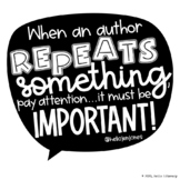 Classroom Library Poster: When An Author Repeats Something