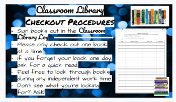 Preview of Classroom Library Procedures Starter Pack 
