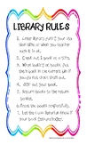 Classroom Library Rules