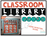 Classroom Library Rules [Orange & Turquoise] >> NOW EDITABLE!