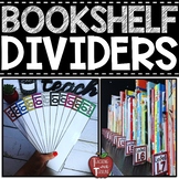 Classroom Library Shelf Dividers – Bookshelf Markers {Editable}