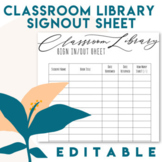 Classroom Library Sign Out/In Sheet