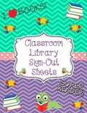 Classroom Library Sign-Out Sheets