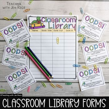 Preview of Back to School Class Library System