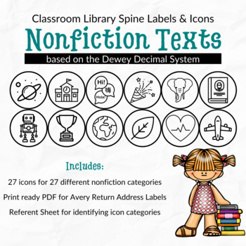 Preview of Classroom Library Spine Labels: Nonfiction Texts