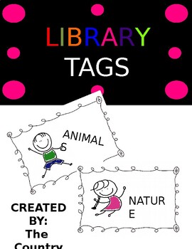 Preview of Classroom Library Tags