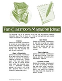 Classroom Magazine Comprehension Activities for Time or Sc