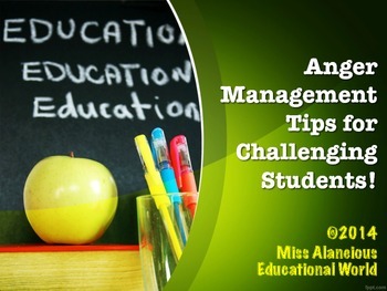 Preview of Classroom Management: Anger Management Training Material for Kiddos!