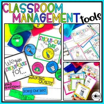 Preview of Classroom Management - Attention Grabbers, Attention Getters -Transitions Bundle