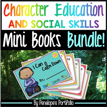 Preview of Social Skills BUNDLE / Character Education BUNDLE Mini Books, (SEL)