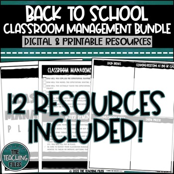 Preview of Classroom Management Back to School Starter Bundle