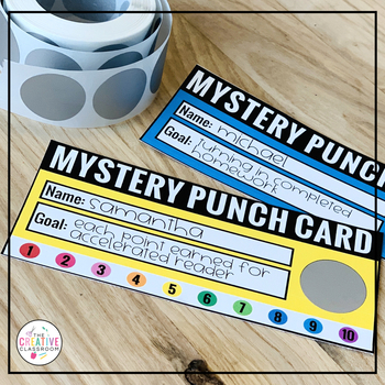 Classroom Management Behavior Punch Cards - The Creative Classroom