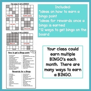 classroom bingo classroom management