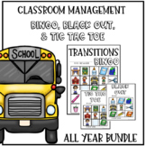 Classroom Management Bingo, Tic-Tac-Toe, and Blackout All 