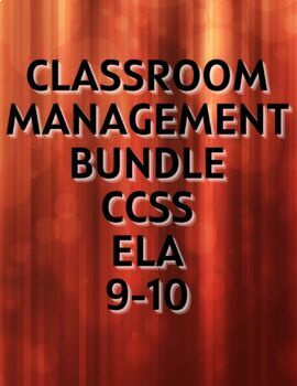 Preview of Classroom Management Bundle CCSS ELA 9-10 (EDITABLE)