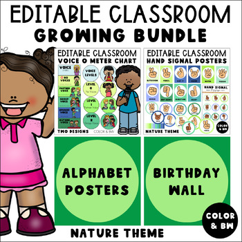 Preview of Classroom Management Bundle : Nature Theme