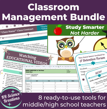 Preview of Classroom Management Bundle for Middle/High School