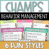 Classroom Management CHAMPS Posters