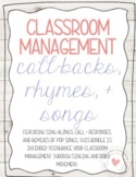 Classroom Management Chants