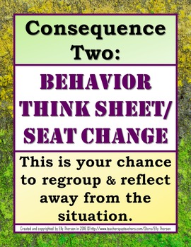 Classroom Management Class Rules And Consequences Poster Pack By Elly Thorsen