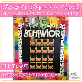 Preview of Classroom Management Crayon Bulletin Board