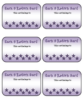 Classroom Management Earn & Return Cards by teachbyday | TpT