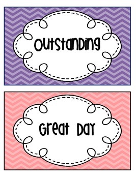 Blank Behavior Charts For Students