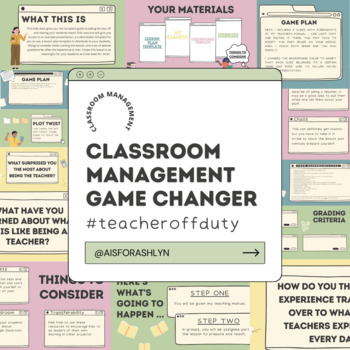 Preview of Classroom Management Game Changer!: Teacher Off Duty! 