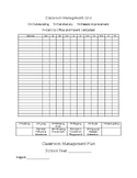 Classroom Management Grid