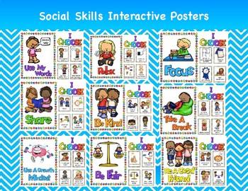 Preview of Social Skills:  Interactive Problem Solving Choice Posters