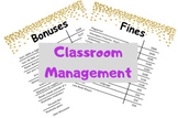 Classroom Management (Money Bonuses & Fines Lists)