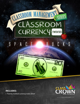 Preview of Classroom Management - Money, Economy, Cash - Classroom Currency TWENTIES