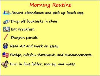 Preview of Classroom Management - Morning Routine