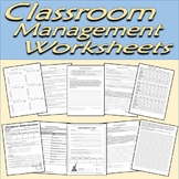 Classroom Management Packet - Reflection Worksheets, Logs,